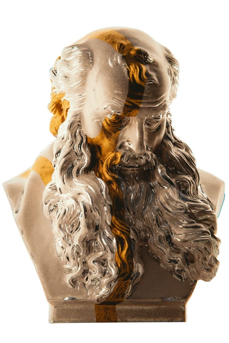 A large sculptural bust printed and finished in the CS3D studio